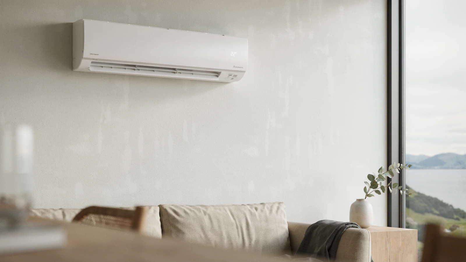 Heat pump installation in a modern Dunedin home